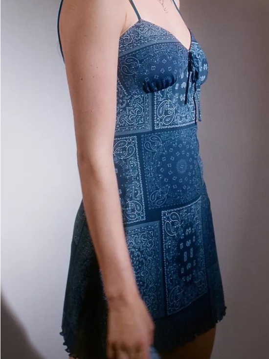 Urban Outfitters Dresses & Skirts - Urban Outfitters 90s inspired denim patchwork look  dress size xs